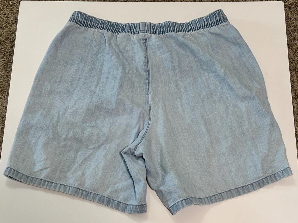 Classic Elements Vintage Women’s Shorts Elastic Jean Blue Colored Small S